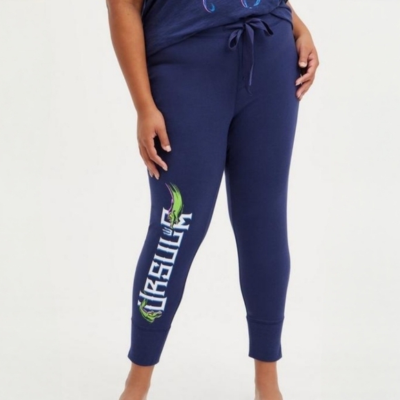Torrid Disney Ursula Flotsam & Jetsam Sleep Legging Navy Blue 2X - Picture 10 of 10